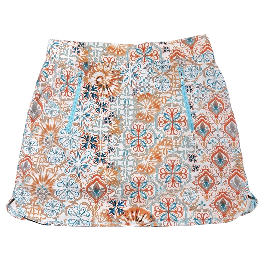 T BY TALBOTS- EVERYDAY STRETCH SKORT - FRESHWATER MEDALLION
